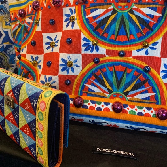 Dolce & Gabbana BEATRICE MAJOLICA bag & WALLET. - Picture 13 of 16